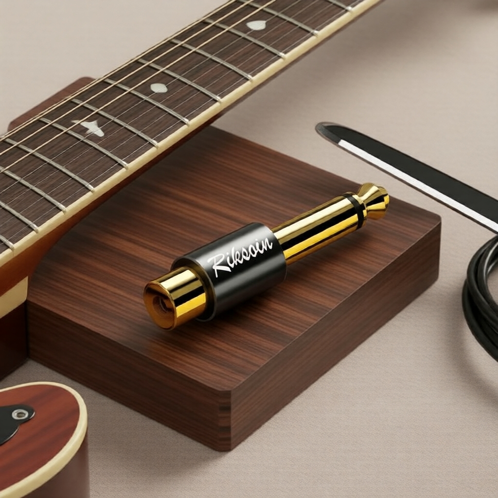 สายสัญญาณเสียง 6.35 มม. TRS to 3.5 มม. TRS พร้อมหัวแปลง RCA สําหรับแอมป์ขยายเสียงและลําโพง