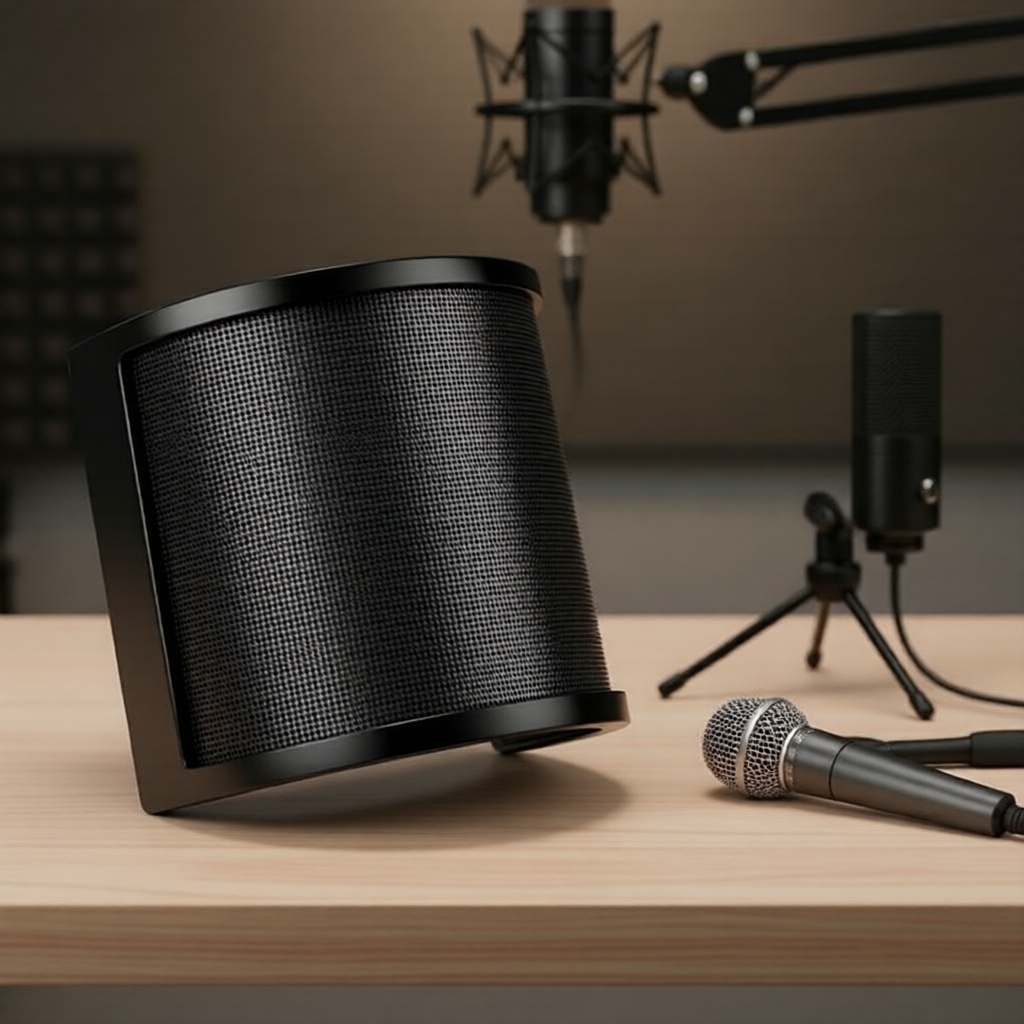 ตัวกรองป๊อปโลหะทนทานสําหรับไมโครโฟน USB FIFINE K669 K658 เหมาะสําหรับสตูดิโอและการทําพอดแคสต์