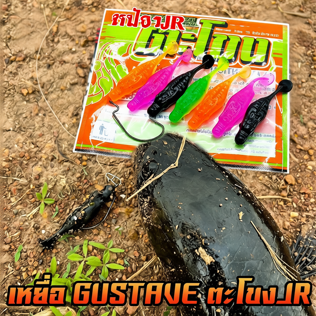 เหยื่อยางตกปลา GUSTAVE หลากหลายสี