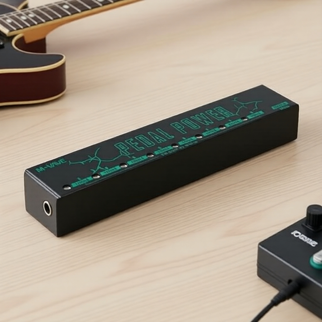 M-vave แหล่งจ่ายไฟเอฟเฟกต์กีตาร์ 8 ช่องแยก 9V แผงอลูมิเนียมอัลลอยด์