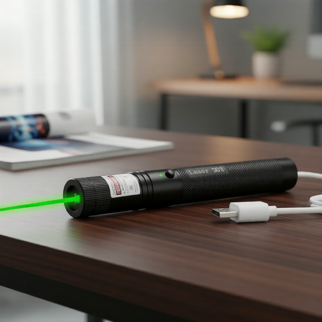 ปากกาชี้เลเซอร์สีเขียวแบบชาร์จไฟได้ USB กําลังสูง 532nm 10000m 303 ไฟฉาย ราคา ถูกที่สุด ดีลบีเคเค รูปภาพหลัก