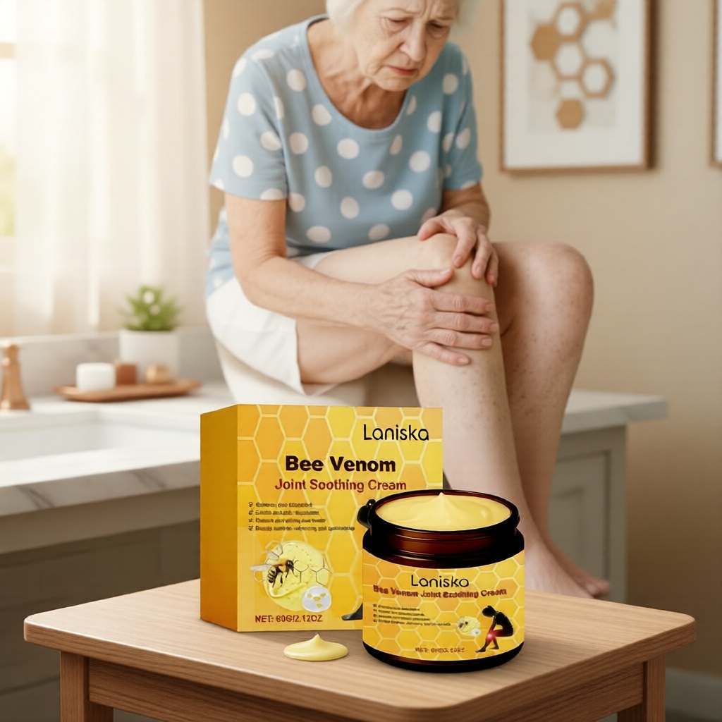 ครีมบรรเทากล้ามเนื้อและข้อจากพิษผึ้ง ขนาด 60 กรัม ผสมดอกอาร์นิกา, MSM, คอลลาเจน