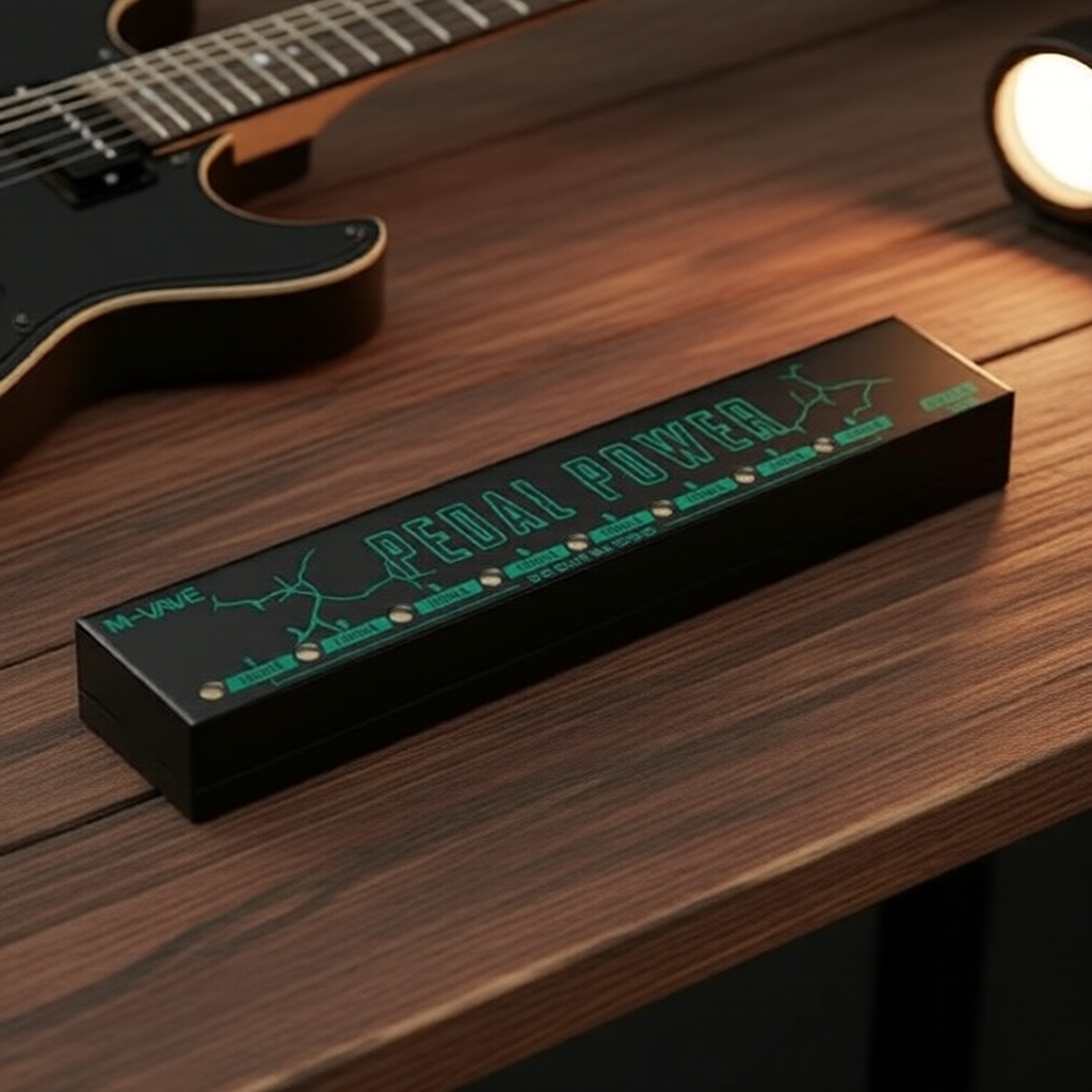 M-vave อะลูมิเนียมอัลลอยด์แป้นเหยียบเอฟเฟคกีต้าร์ พาวเวอร์ซัพพลาย 8 ช่องจ่ายไฟแยก 9V