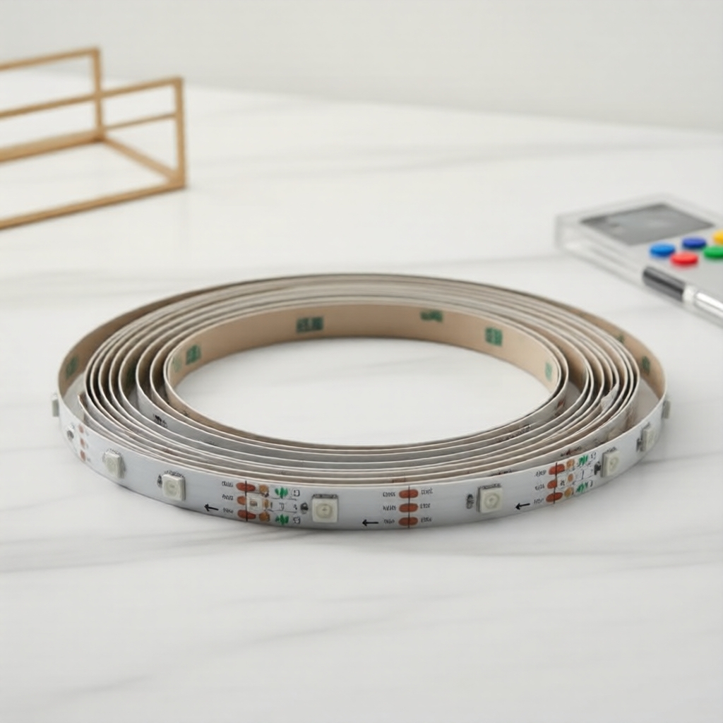 แถบไฟบรรยากาศแรงดันต่ํา 5V มี LED 30 ดวง ควบคุมด้วยแอปบลูทูธ 24 ปุ่ม ซิงโครไนซ์กับหน้าจอแสดงผลในตัว