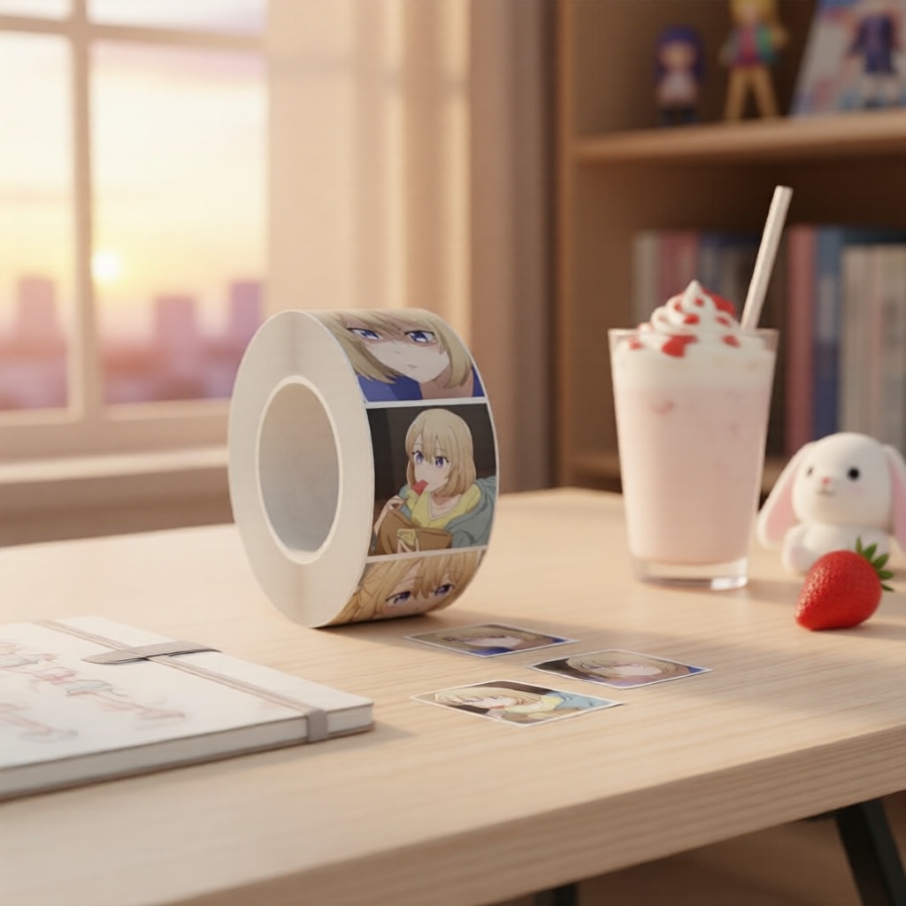 ม้วนสติกเกอร์อนิเมะน่ารัก Umino Sachi 500 ชิ้น สําหรับติดสเก็ตบอร์ดและกระจก