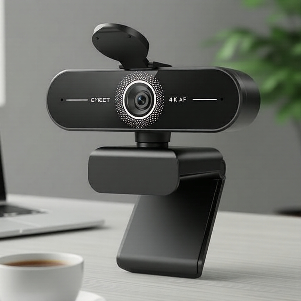 เว็บแคม EMEET C60E 4K เสียบแล้วใช้ได้เลย เหมาะสําหรับถ่ายทอดสดบน PC/Mac