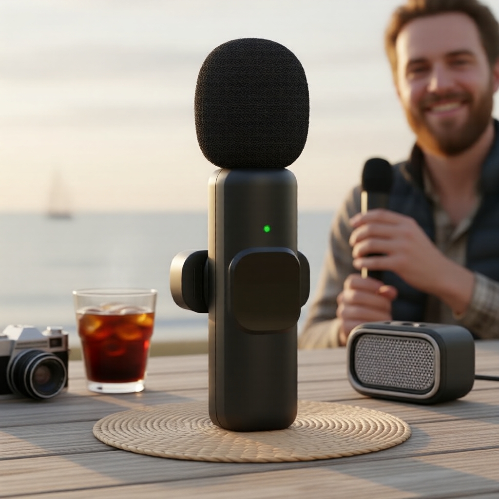 ไมค์ K9 Lav สําหรับวีล็อก: ไร้สาย ลดเสียงรบกวน รองรับสมาร์ทโฟน