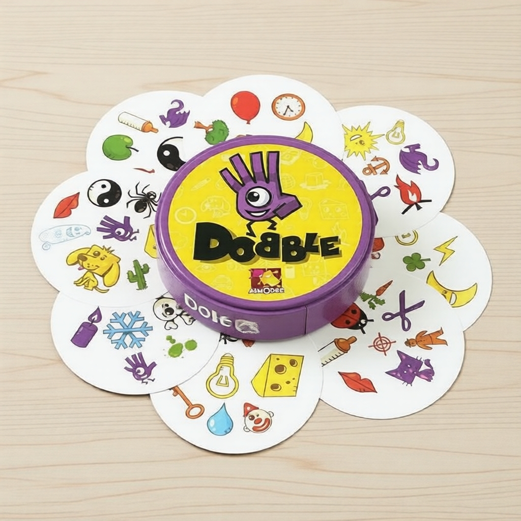 เกมจับคู่การ์ด Spot It! Years of Wonder Dobble Card Game HP สัตว์ 55 ใบ เกมรวดเร็วสําหรับครอบครัว สน