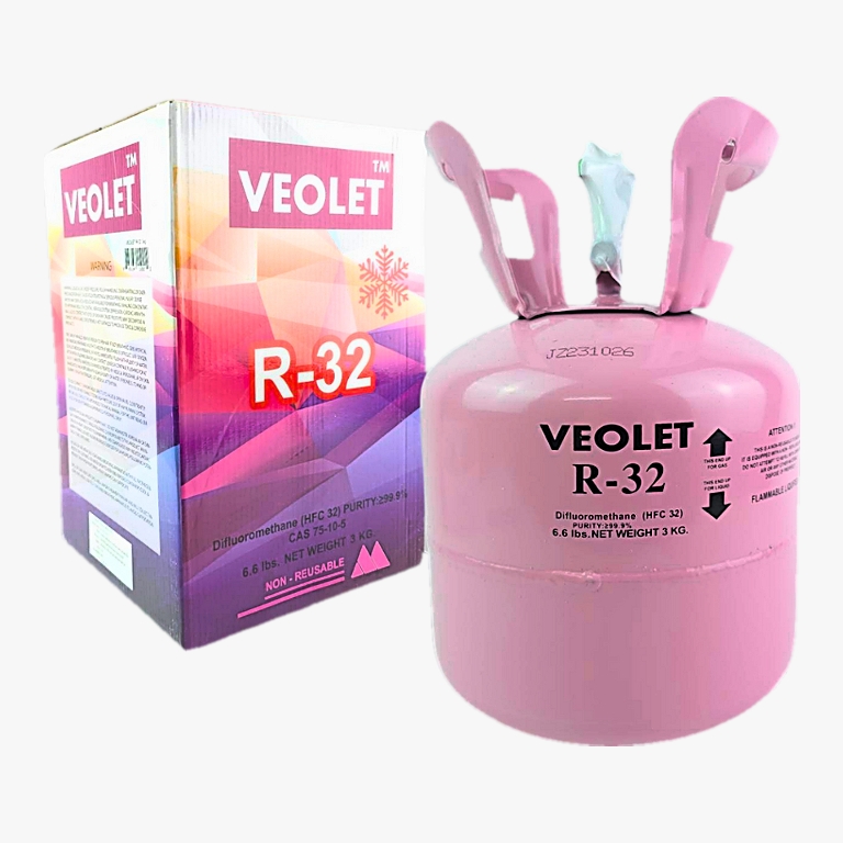 น้ำยาแอร์ R32 แบรนด์ Veolet ขนาด 3กิโลกรัม ไม่รวมน้ำหนักถัง