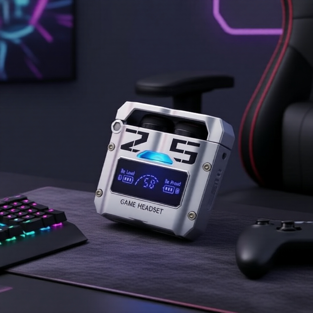 หูฟังไร้สาย Senbenbao M25 หูฟังบลูทูธกันน้ํา พร้อมหน้าจอแสดงแบตเตอรี่ LED และเคสชาร์จ