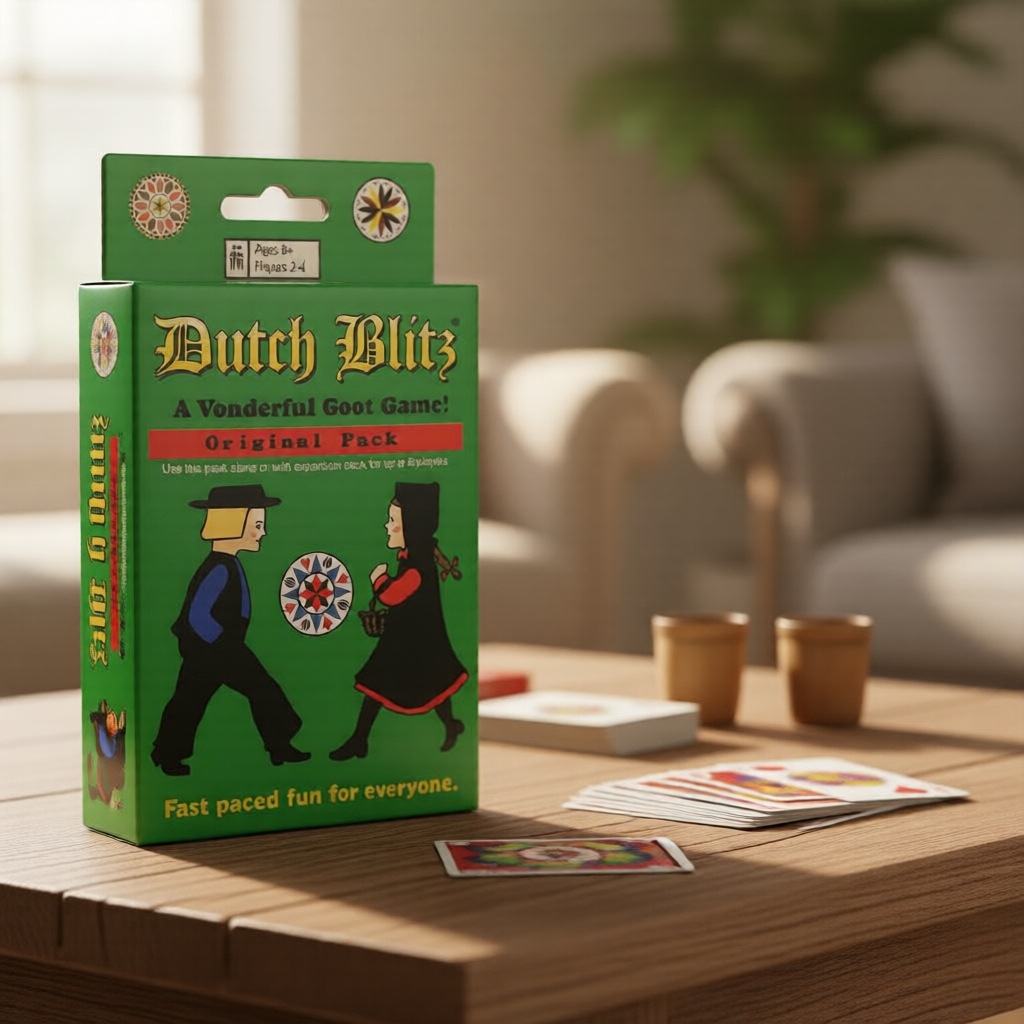 Dutch Blitz เกมไพ่กระดาน: ชุดดั้งเดิมและเสริม (160 ใบ, พร้อมกติกา) – ของขวัญของเล่นสําหรับครอบครัว