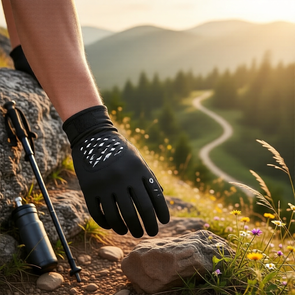 ถุงมือครึ่งนิ้ว Lifestyle O-Yen UPF 50+ ป้องกันรังสียูวี ผ้านวัตกรรม ระบายอากาศได้ดี นุ่มสบาย