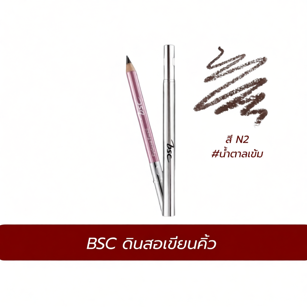 BSC  ดินสอเขียนคิ้ว N2 สีน้ำตาลเข้ม