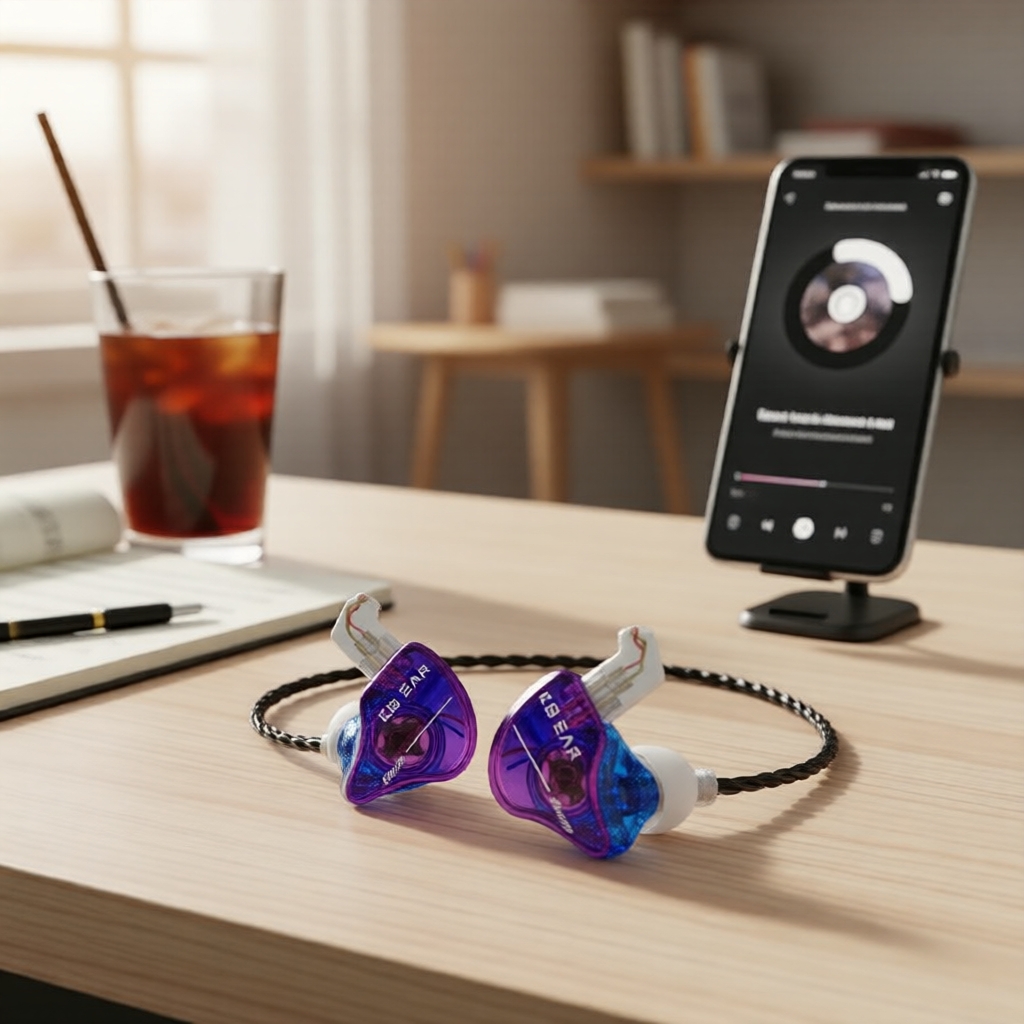 หูฟังอินเอียร์แบบมีสายสําหรับนักร้องและนักดนตรี KBEAR Storm Custom พร้อมสายถอดได้ OFC เคลือบเงิน ควา