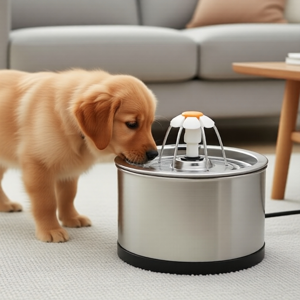 เครื่องให้น้ําแมวอัตโนมัติพร้อมระบบปิดอัตโนมัติอัจฉริยะ และไฟแสดงสถานะ LED โดย Petsmart