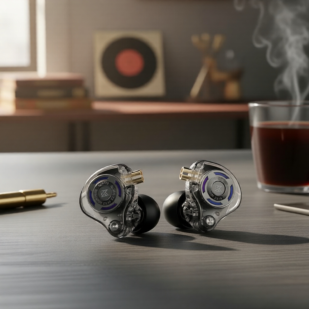 หูฟังเกมมิ่งแบบเสียบหู KZ Gale Comfort Fit เบสลึก HiFi แบบมีสาย ไม่มีไมค์ PS