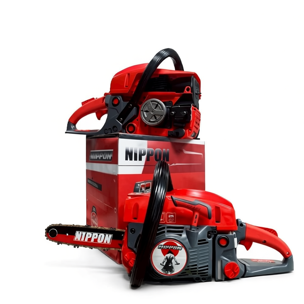 เครื่องเลื่อยโซ่ยนต์ NIPPON 5200 รุ่น 7TURBO เครื่องยนต์ 2 จังหวะ ท่อ7รู 6HPลูกสูบไฮสปีด เสื้อ2พ็อต