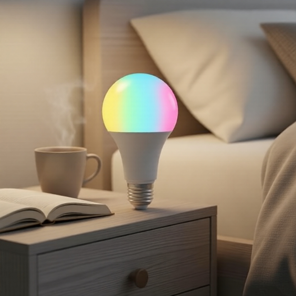 หลอดไฟอัจฉริยะ L530E E27, LED หลายสี, ควบคุมผ่านแอป WiFi