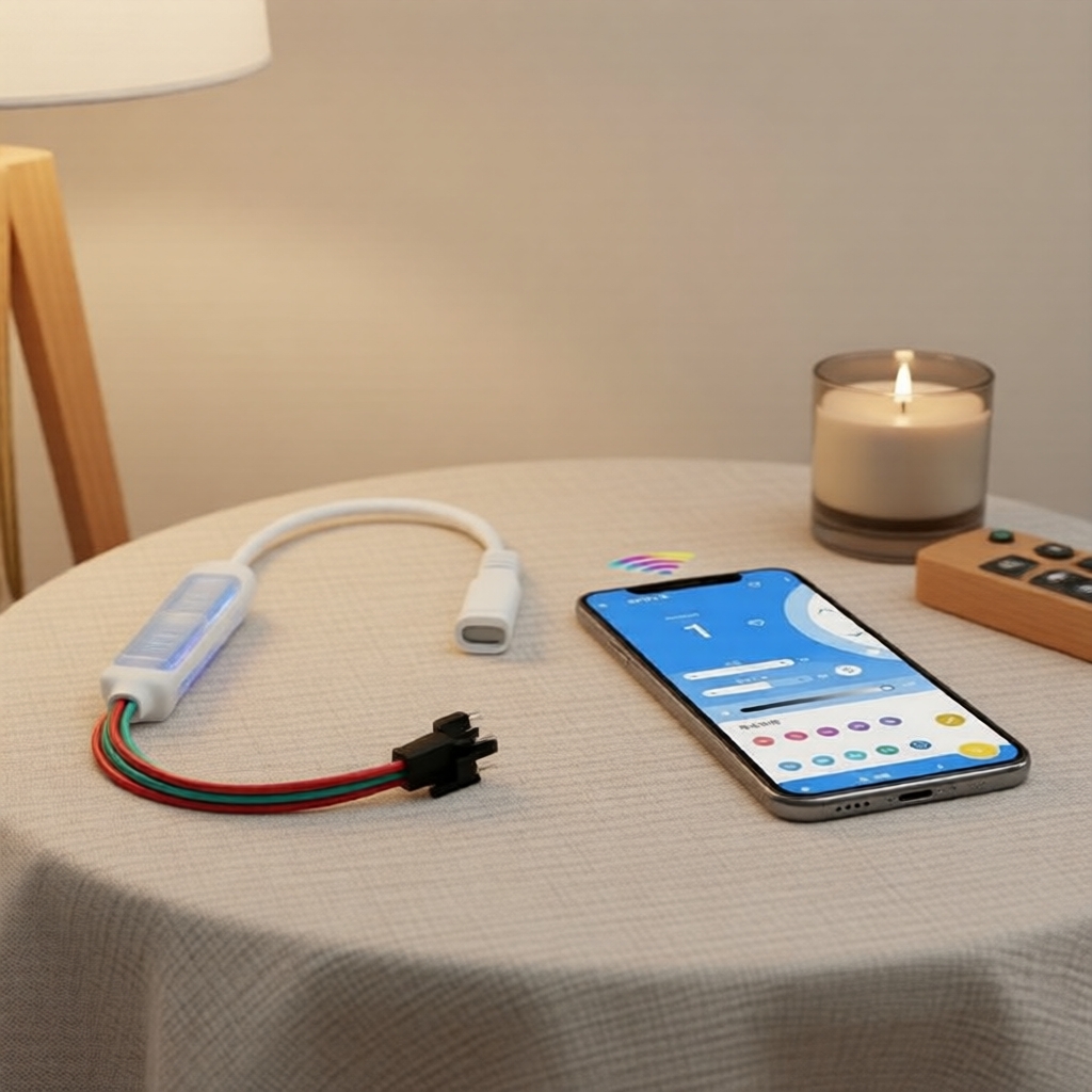 ตัวควบคุมมินิ RGB รุ่น SP621E สําหรับไฟเส้นแอลอีดี จาก Ndy