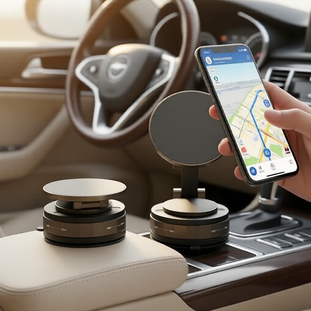 EYD VP05 ที่วางโทรศัพท์แม่เหล็กในรถยนต์พับได้ หมุนได้ 360°