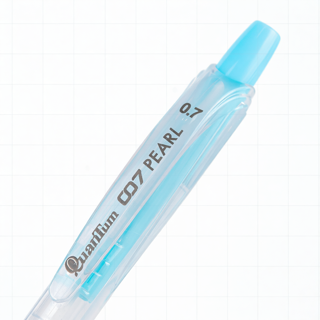 ปากกา Quantum รุ่น 007 pearl หมึกน้ำเงิน/แดง/ดำ (ยกกระปุก50ด้าม)