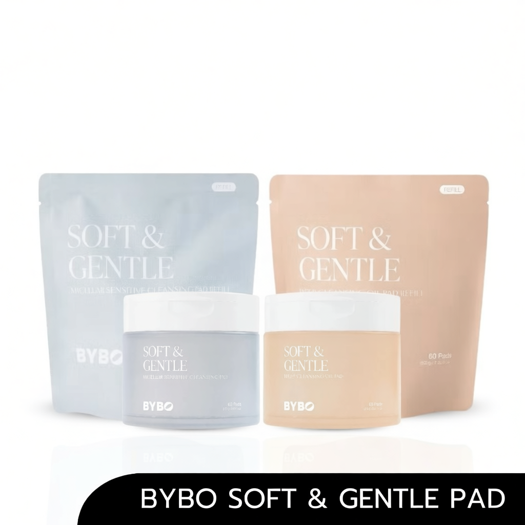 BYBO SOFT & GENTLE DEEP CLEANSING OIL PAD [1กระปุก60แผ่น]