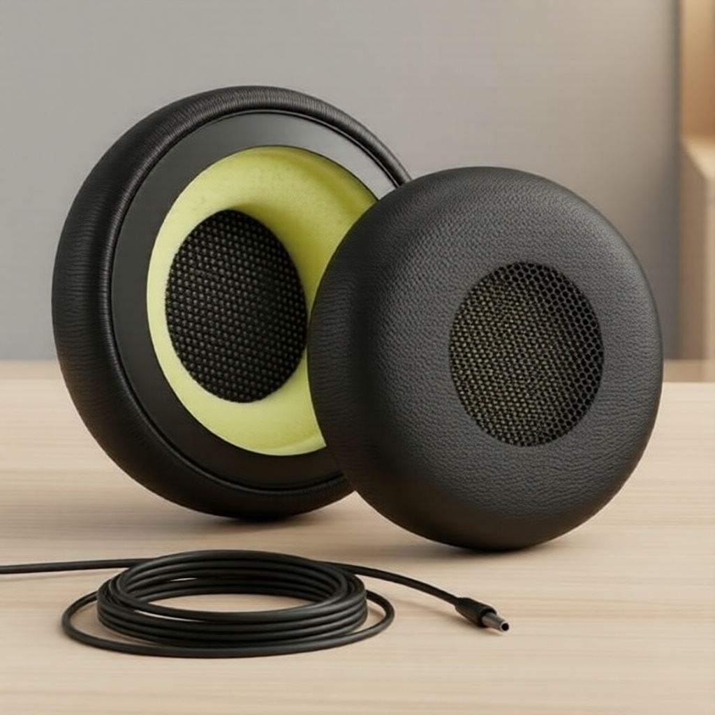 แผ่นรองหูฟังโฟมนุ่มสําหรับหูฟัง Jabra Evolve 20 30 40 65