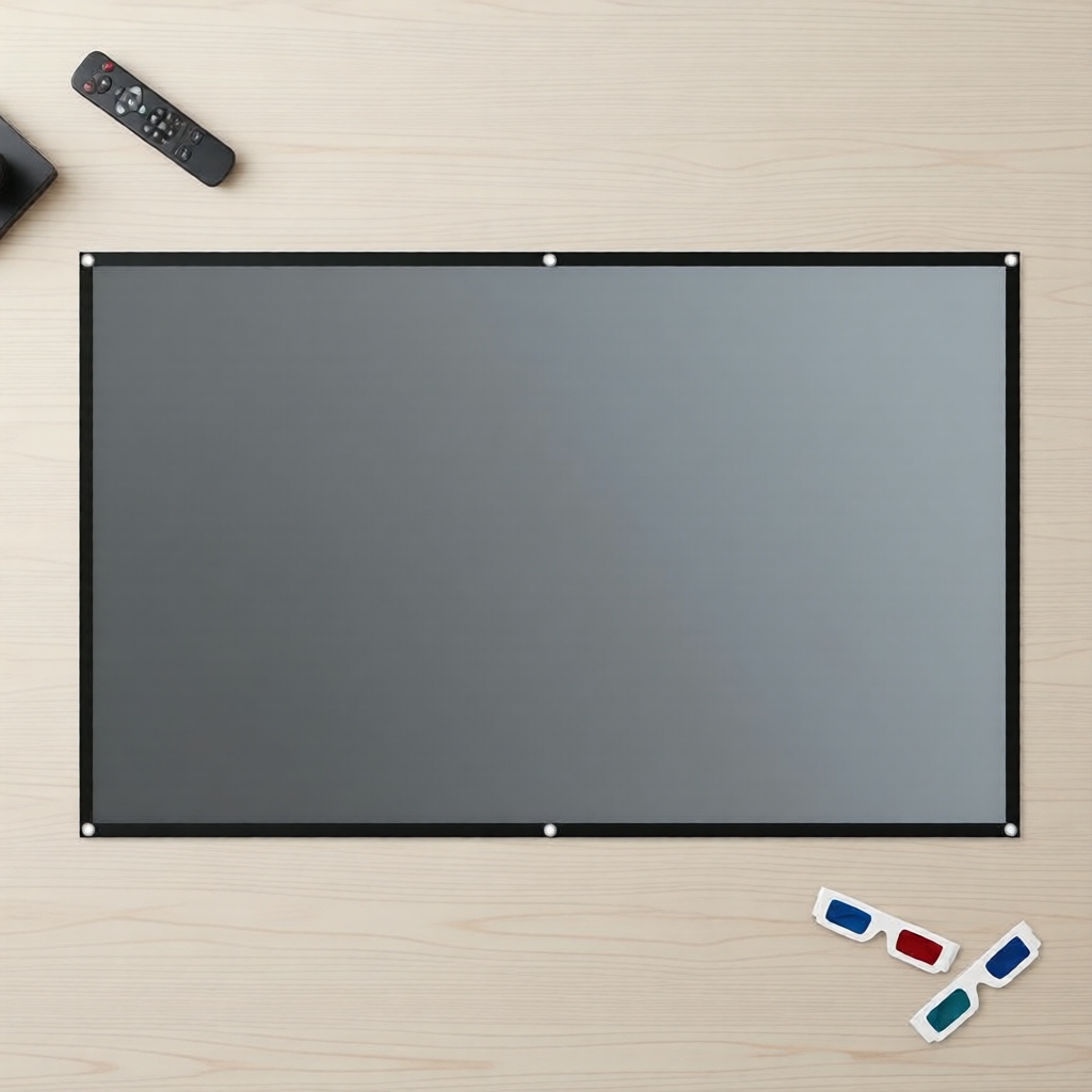 จอโปรเจคเตอร์ SALANGE ขนาด 60–130 นิ้ว, ผ้าสะท้อนโลหะกันแสง, รองรับ YG300/XGIMI/Xiaomi