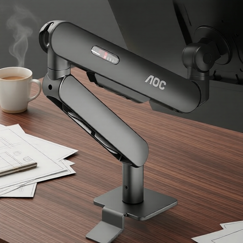 AOC AM400PLUS ขาจับจอคอมพิวเตอร์ ปรับระดับความสูงได้ รองรับจอขนาด 17-34 นิ้ว น้ําหนัก 2-9 กก.