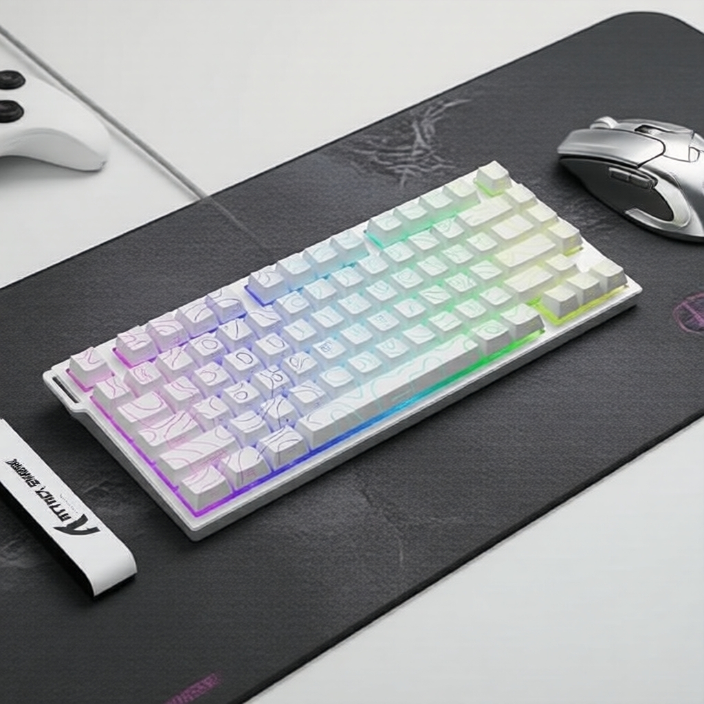 ฉลามโจมตี R82HE แกนแม่เหล็ก 75%, โพลลิ่ง 8K, ตอบสนอง 0.08ms, RT 0.005 มม., เติม 5 ชั้น