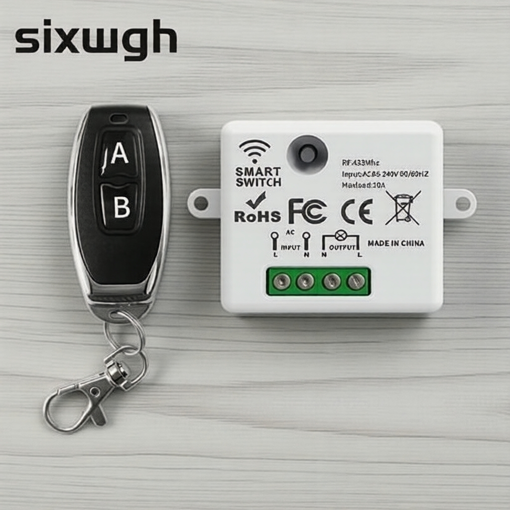 สวิตช์ RF ไร้สายอัจฉริยะ 433MHz สําหรับการใช้งานทางไกล