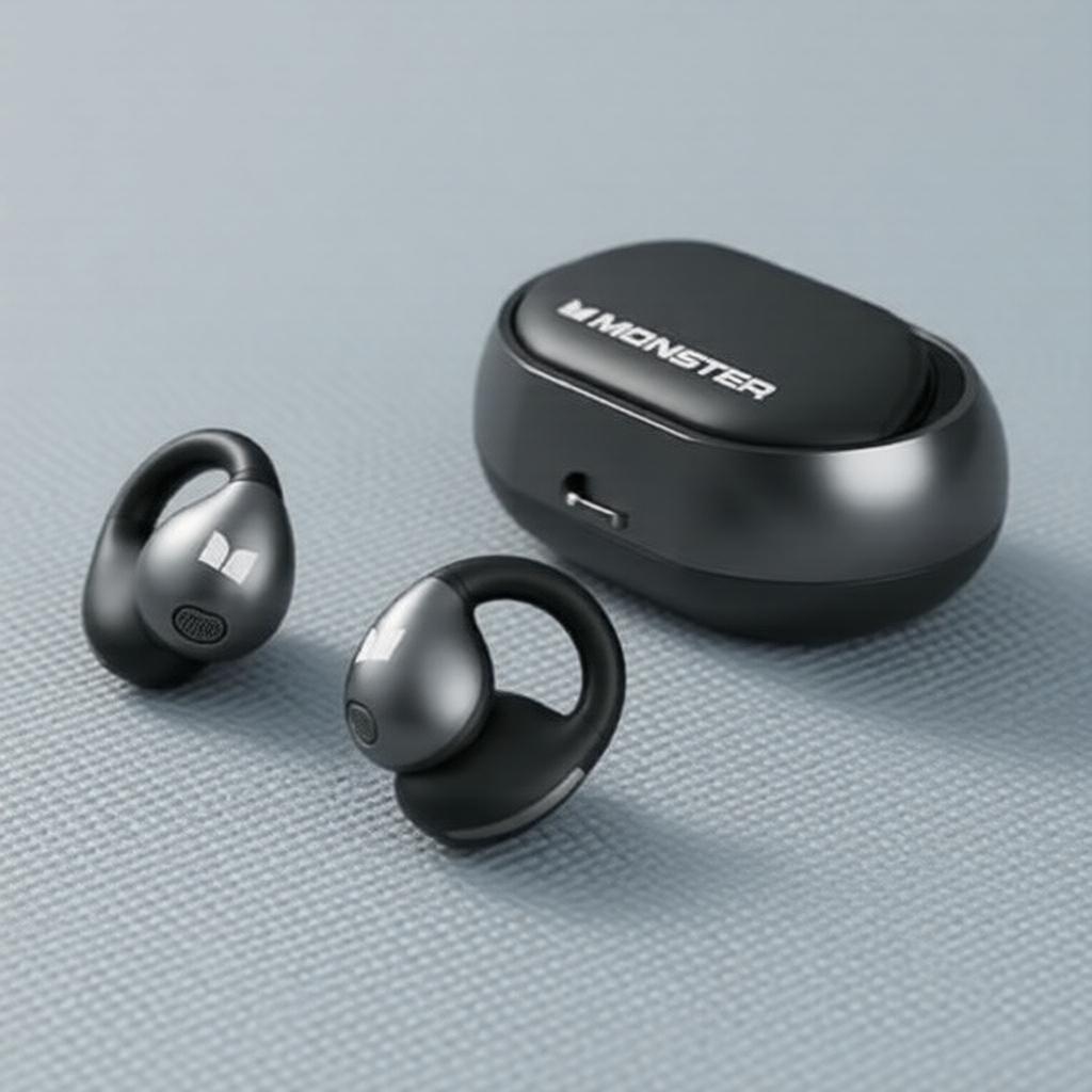 หูฟังเอียร์บัดแบบเกี่ยวหู Monster AC600 มาพร้อมเทคโนโลยี Bluetooth 5.3, ระบบตัดเสียงรบกวนสําหรับการโ