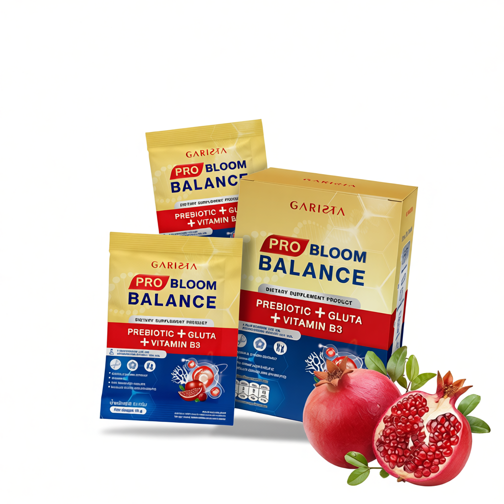 10 กล่อง Garista Pro Bloom Balance อาหารเสริมไฟเบอร์สูง ดีท็อกซ์และผิวใส