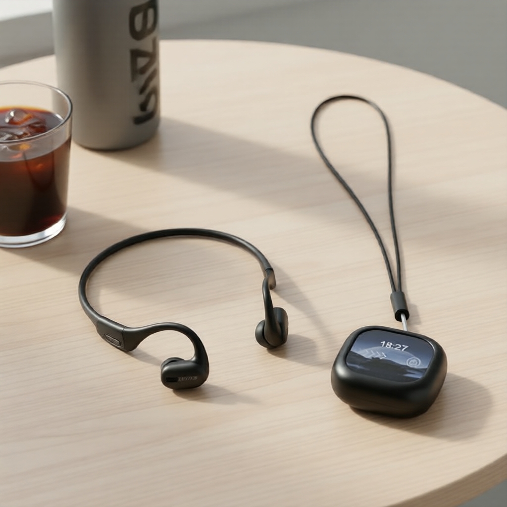 หูฟังแปลภาษาแบบเรียลไทม์ Erazer XF38 AI TWS บลูทูธ 5.4 หน้าจอ LED หูฟังธุรกิจพร้อมไมค์สําหรับโทรเสีย