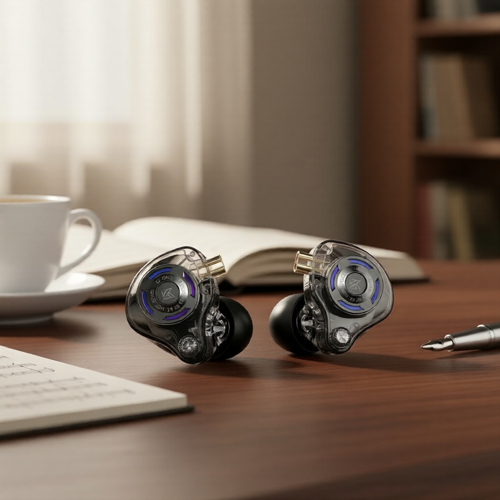 หูฟังเกมมิ่ง KZ Gale เบสลึกแบบ HiFi สวมใส่สบาย แบบมีสาย ไม่มีไมค์ PS