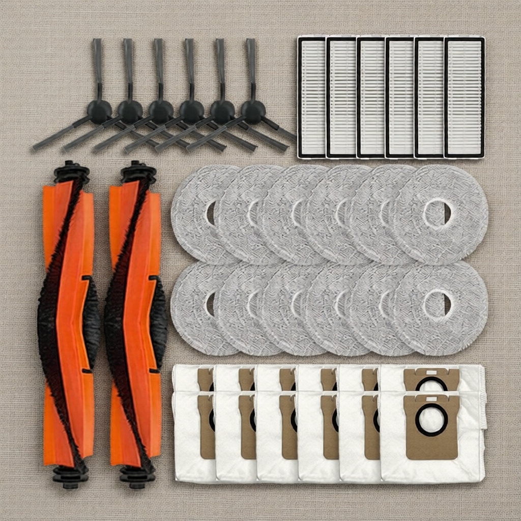 ชุดอุปกรณ์เสริมอะไหล่เปลี่ยนสําหรับหุ่นยนต์ดูดฝุ่น Xiaomi X20 Max D109GL