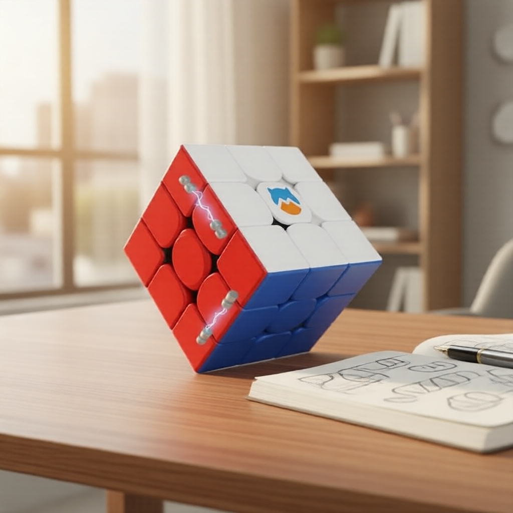 GAN Monster Go 3x3x3 EDU ลูกบาศก์แม่เหล็กความเร็ว, MG 3M ลูกบาศก์มหัศจรรย์สําหรับมือใหม่