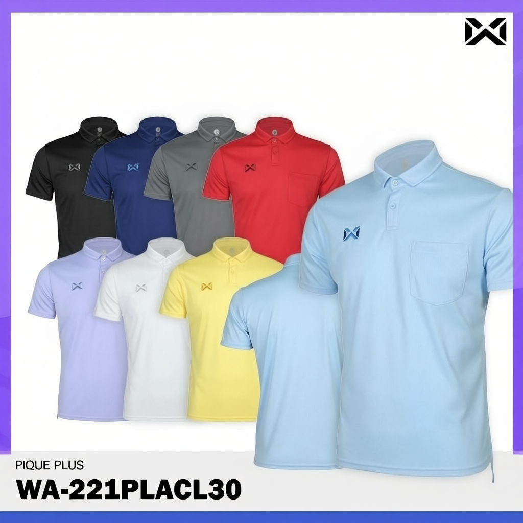 เสื้อโปโลวอริกซ์ รุ่น PIQUE PLUS รหัส WA-221PLACL30 ของแท้100%