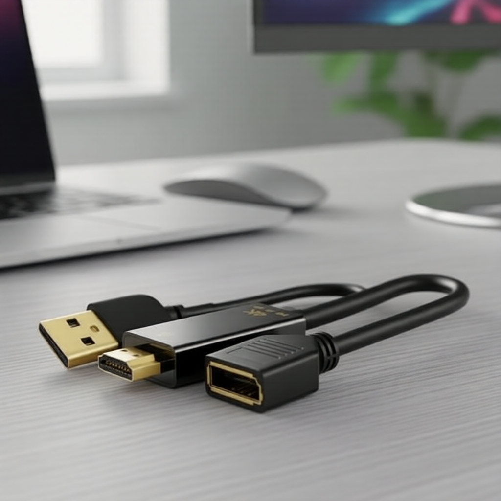 อะแดปเตอร์ USB เป็น HDMI เป็น DisplayPort รองรับจอเกม 4K 60Hz