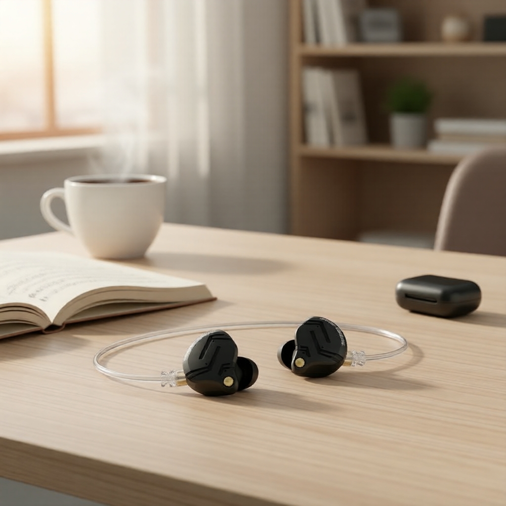 หูฟังอินเอียร์ KZ ZS12 PRO X ไฮบริด 1DD+5BA พร้อมเคส ABS, มีสาย 2 PIN, สําหรับออดิโอไฟล์