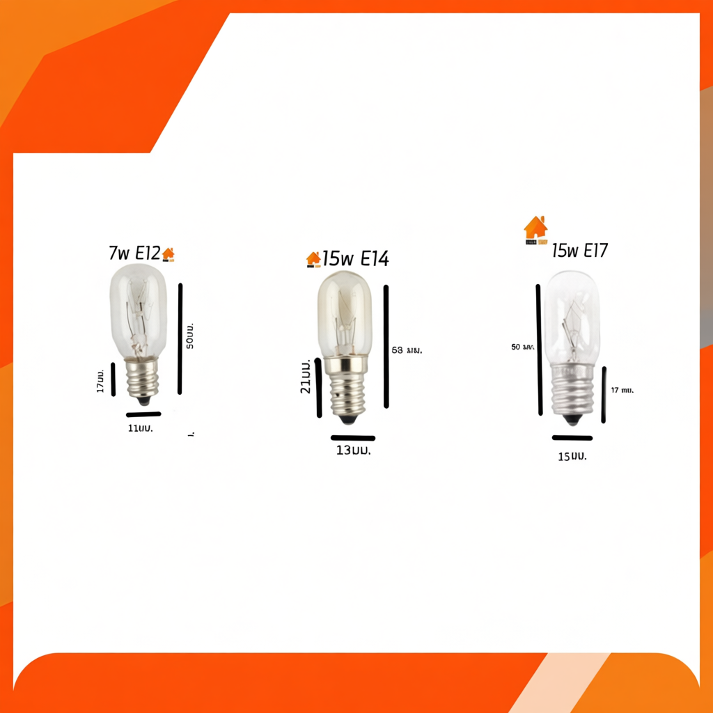 หลอดไฟ E12 E14 E17 ทนความร้อน
