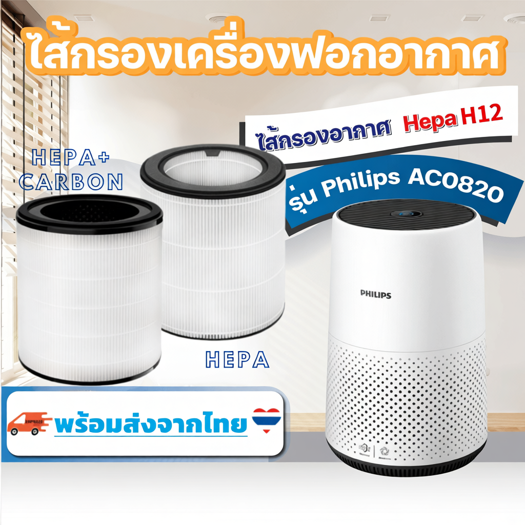 ไส้กรอง สำหรับ Philips AC0820 / FY0194, FY0293
