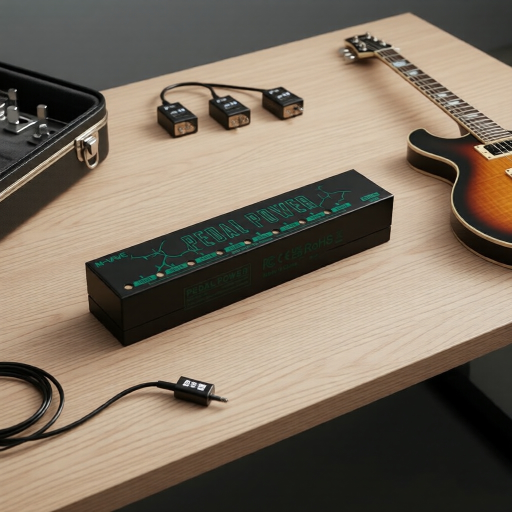 M-vave เครื่องจ่ายไฟฟ้าแยกสัญญาณ 8 ช่อง 9V สําหรับแป้นเหยียบเอฟเฟคกีตาร์