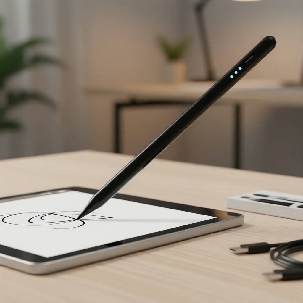 ปากกาสไตลัสแบบชาร์จไฟได้ พร้อมความไวต่อการเอียง สําหรับ Samsung Tab S9 FE/S9+/S8+/S7+/S7FE/S6 Lite/A