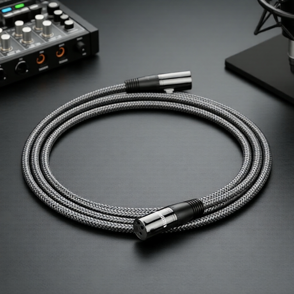 สายไมค์ RIKSOIN 3-Pin XLR ตัวเมีย สําหรับมิกเซอร์และแอมป์