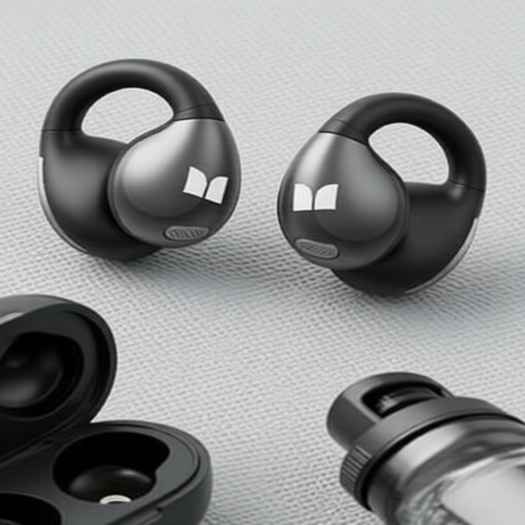 หูฟังแบบเกี่ยวหู Monster AC600 - Bluetooth 5.3, เสียง HD, ตัดเสียงรบกวน, แบตเตอรี่ใช้งานยาวนาน