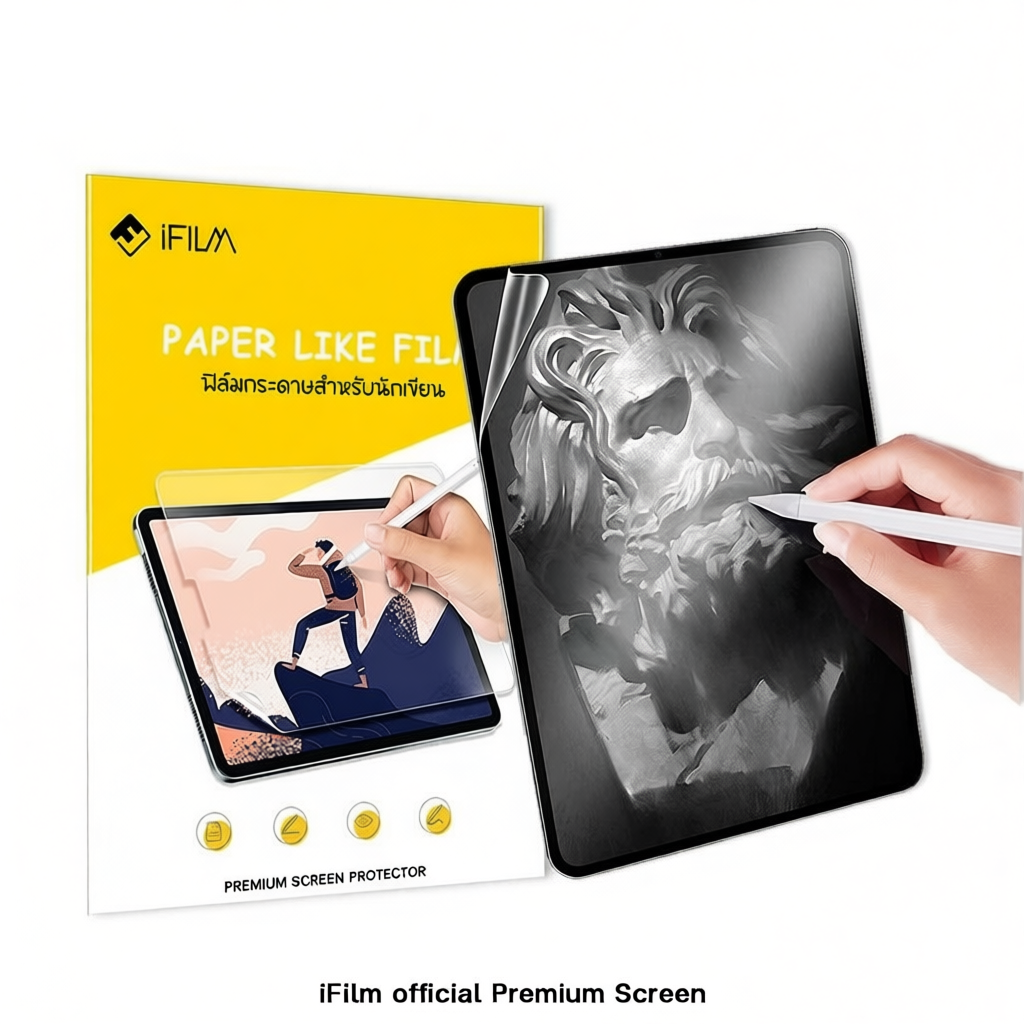 iFilm  ฟิล์มกระดาษ Paperlike For iPad mini7 Air5 Air6 Air7 Gen8 Gen9 Gen10 Gen11 iPadPro 11/13 M5