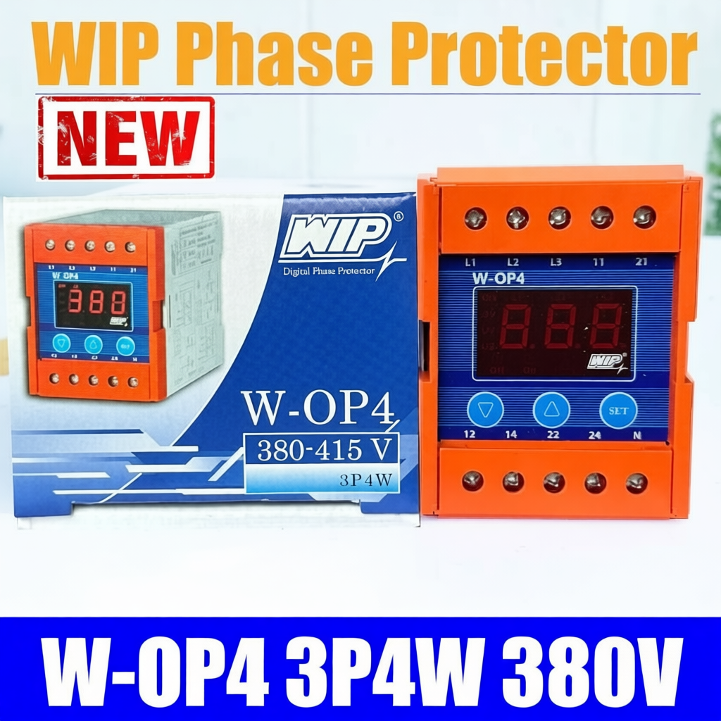 Digital Phase Protector  3 เฟส WIP W-OP4 Phase Protector 380V ป้องกัน ไฟตก