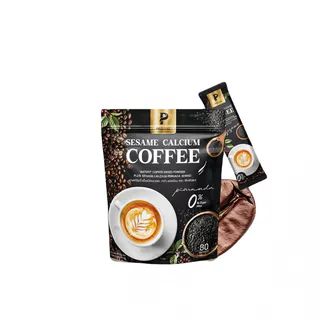 กาแฟงาดำแคลเซียม 30 ซอง บำรุงกระดูกและข้อต่อPimanda Sesame Calcium Coffee กาแฟปรุงสำเร็จชนิดผง ผสมแคลเชียมงาดำ