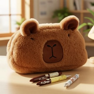 กล่องดินสอผ้ากํามะหยี่กันน้ํา คาปิบารา สไตล์เกาหลี ความจุใหญ…